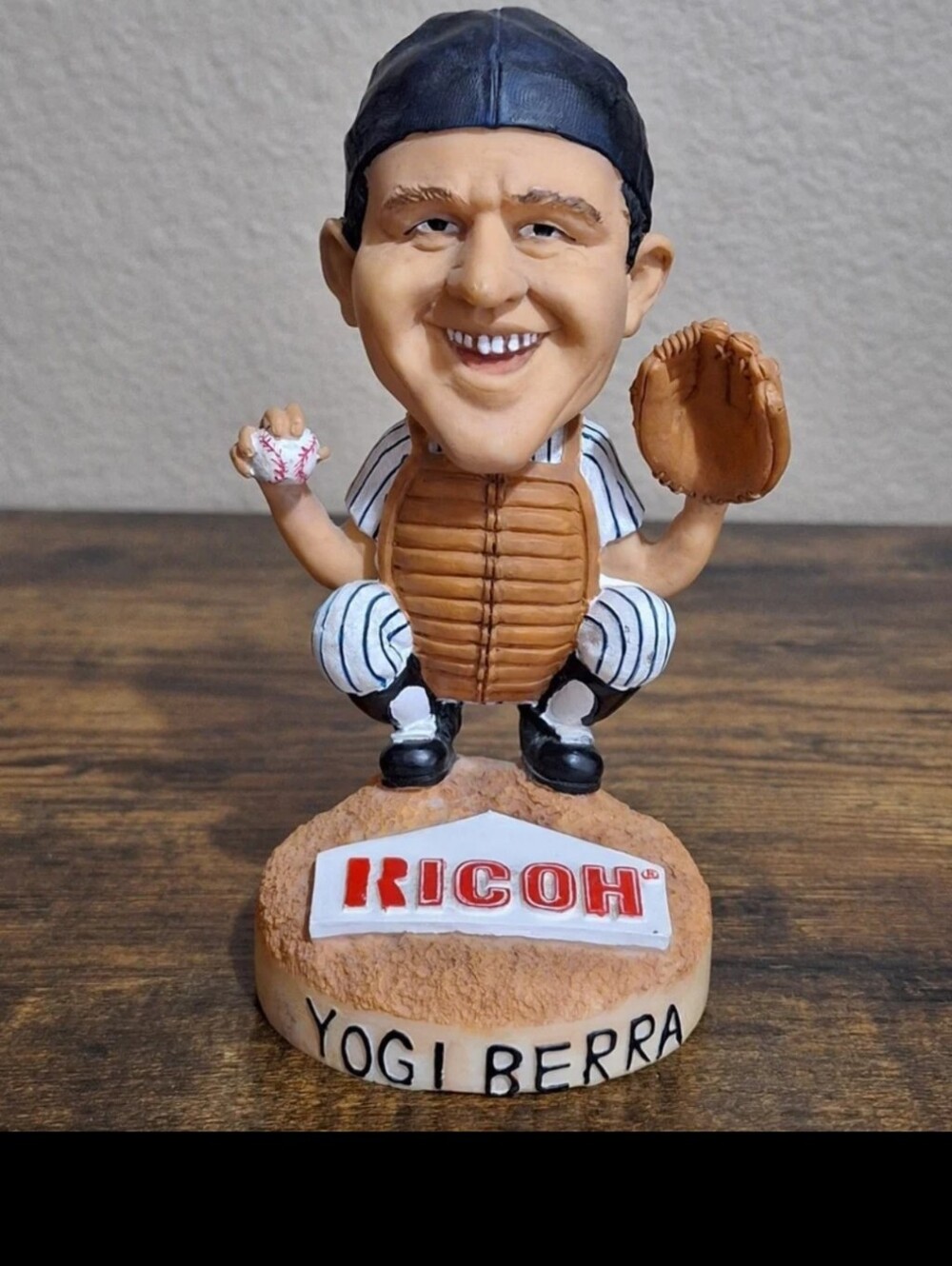 Cool Rare Vintage Berra 2003 SGA Bobblehead Yankees Ricoh NJ Jackals LE In Mint